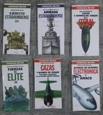 Colección de 60 libros de tecnología militar. Cada libro aborda una materia diferente. Precio del conjunto 01