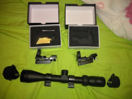 Vendido. Cerrar. Gracias.

Hola.

Vendo lote de un visor, y dos puntos rojos.

Visor Discovery 3x9-40 02
