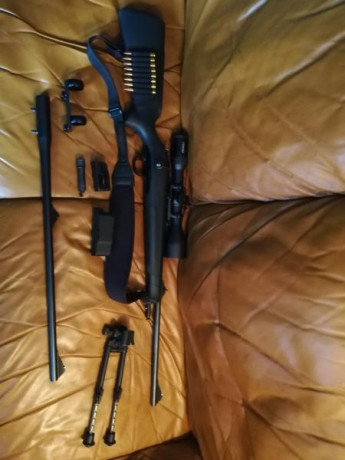 Pongo a la venta mi r8 en calibre 300wm,además de un cañón del 270win con grupo de disparo extraible, 10