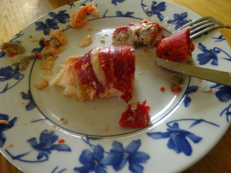 Hoy para comer acelgas hervidas y chuletón de vaca gallega vieja con seis semanas de maduración en cámara 22