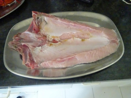 Hoy para comer acelgas hervidas y chuletón de vaca gallega vieja con seis semanas de maduración en cámara 70