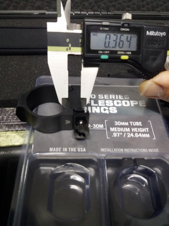 Pues eso, pongo a la venta unas anillas Vortex Pro Series VPR-30M para visores de Ø 30 milímetros, de 30