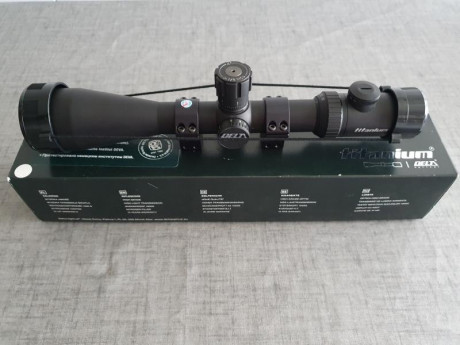 Vendo VISOR DELTA TITANIUM 4.5-30X50 IF. (MCZ RETICLE). Retícula iluminada. Sólo utilizado una vez. Montado 01