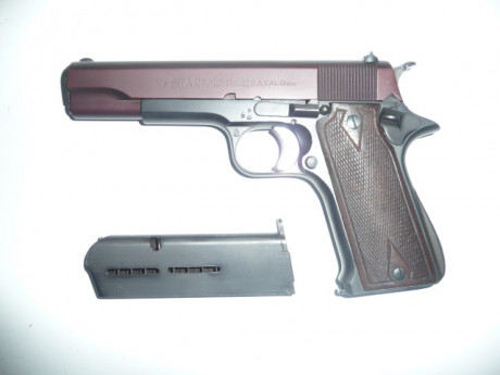 En venta esta pistola, pavonada en marrón, que fue reglamentaria en la Guardia Civil. Estado general muy 02