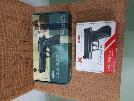 Buenas,
Pongo a la venta un par de pistolas de CO2 de 4,5mm.
Están en Igualada. Portes pagados.
NO SON 00