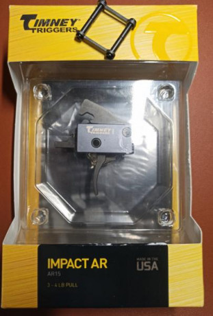 Vendo disparador Timney Impact AR "Drop In" para fusiles AR15 Mil Spec de una tensión de 3 libras. 00