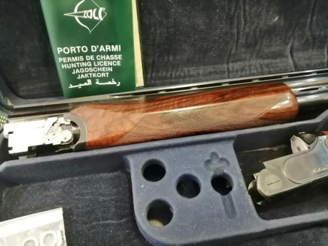Extraordinaria escopeta ,de la más, que prestigiosa firma de armas Italiana. Resulta una autentica delicia 22