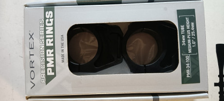 Vendo anillas Vortex Precision Match para tubo de 34 mm Medias Plus  (25,4 mm) están totalmente fabricadas 00