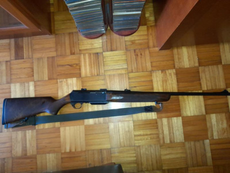 Vendo rifle FN, calibre 300 WM., buen estado general con signos de uso, maderas al aceite, bases apel, 02