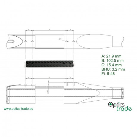 hola 
un saludo a todos 
ya me llego el rifle SABATTI fui a ver que rail lleva y pensé que seria el mismo 151