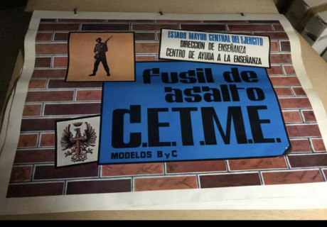 Se venden este conjunto de 30 laminas de instrucción de Cetme modelos B y C. Impoluto estado de conservación, 02