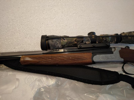 Vendemos este equipo, monotiro Sabatti SLK del calibre 222 Remington, nuevo 4 tiros para afinar la mira, 20