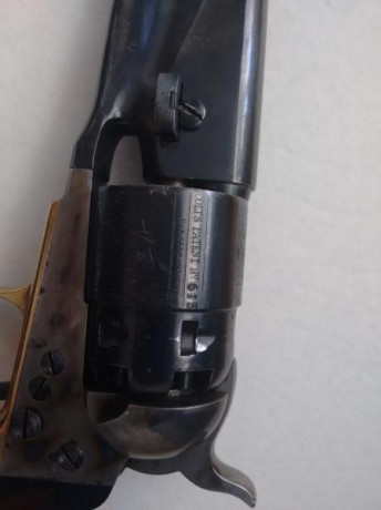 Hola, vendo revolver avancarga guiado como Colt calibre 44 , muy pocos tiros, no es original sino una 11