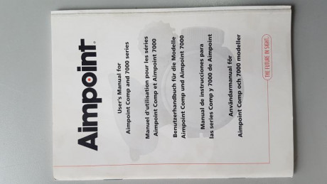 Hola, vendo Aimpoit Comp M2, de 4 moas,  tiene puesta la funda de goma del Comp 3, kill fash, con motura 10