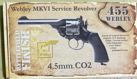 Vendo estos tres revólveres, un Webley, un Schofield y un Sigle Action, los tres de CO2, el Webley dispara 12