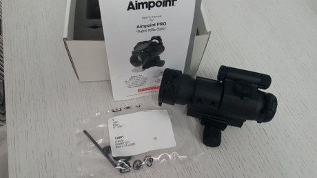 Vendo Aimpoit PRO, Patrol Rifle Optic, poco uso, prácticamente nuevo.
Precii 400€ mas gastos de envío, 02