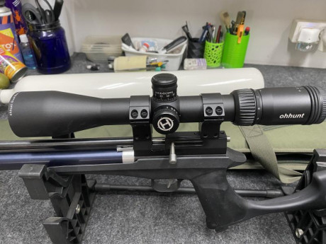 OHHUNT GUARDIAN 4-16x44 SF
En perfectisimo estado y poquisimo uso en pcp.
Con paralaje lateral 
Reticula 00