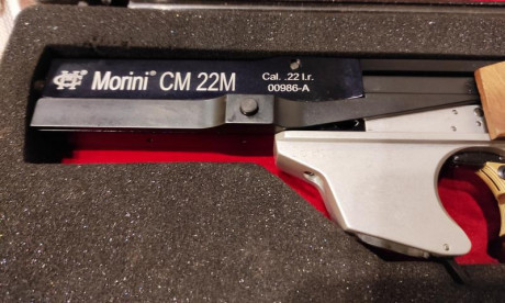 PISTOLA CAL.22LR MORINI CM22M
Utiliza alimentación de bala directa desde el cargador a recámara en lugar 21