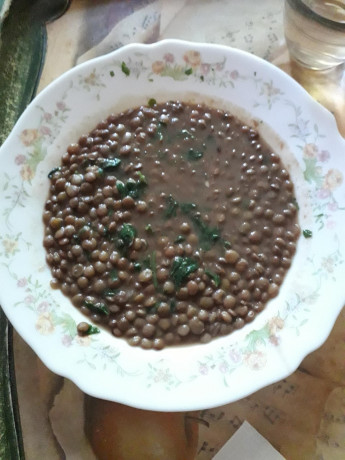 Hoy para comer acelgas hervidas y chuletón de vaca gallega vieja con seis semanas de maduración en cámara 70