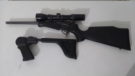 Buenas tardes . Un amigo me pide que le coloque este anuncio , vende Thompson encore 243 win. en perfectas 01