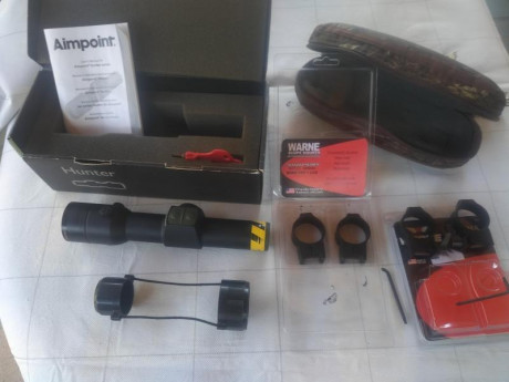 Disponible aimpoint h34 L muy muy poco uso, pasa por nuevo, soy más de visor y fue un capricho, vendo 00