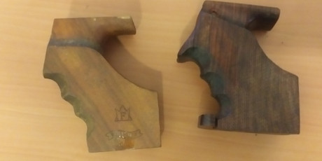 pareja de cachas anatomicas para walther, solo queda la oscura que un compañero me indica que es para 00