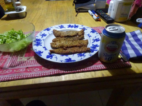 Hoy para comer acelgas hervidas y chuletón de vaca gallega vieja con seis semanas de maduración en cámara 90