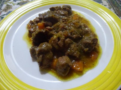 Hoy para comer acelgas hervidas y chuletón de vaca gallega vieja con seis semanas de maduración en cámara 170
