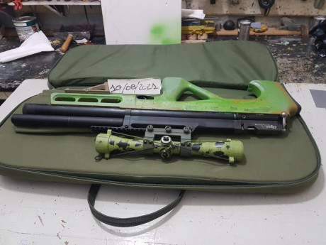 carabina  , edgun matador , modelo corta  . Culata original muy tocada , limada , pintada ,  
tiene uno 11