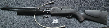 Vendo  carabina Umarex 850 Airmagnum PCPeada y regulada , con capacidad de aire en  botella de 13 onzas 01