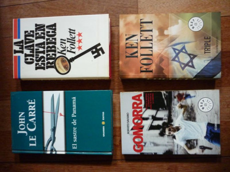 8 libros de espionaje y policiales, best sellers, Ken Follet, Frederick Forsyth, Roberto Saviano, John 00