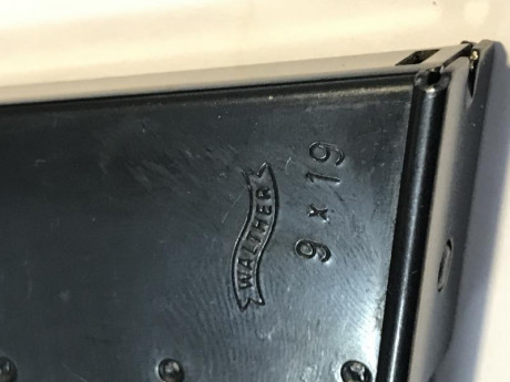 Se ofrecen dos cargadores nuevos para la pistola Walther P38 y P5, son compatibles. No para la Walther 00