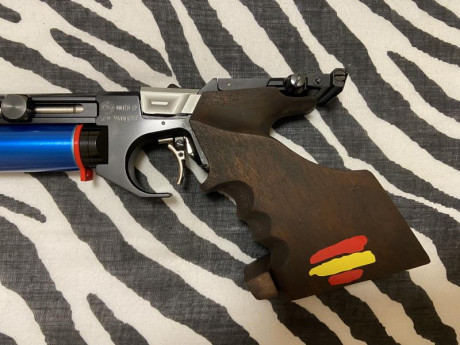 Vendo por falta de uso esta Steyr LP Match en muy buen estado, con cubrecañón, contrapesos y compensador 10