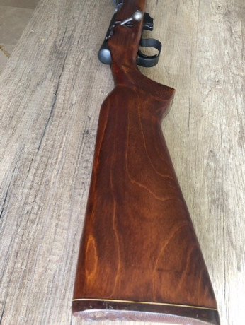 Vendo carabina Toz modelo 17-01 de fabricación rusa, calibre 22LR. En perfecto estado.

140€. Gastos de 02