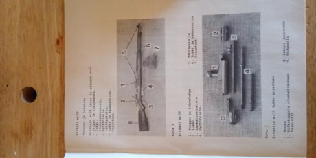 Correa de cuero gris original de Mosin nagant finlandés u otros con anillas .
 regalo facsímil del.manual 00