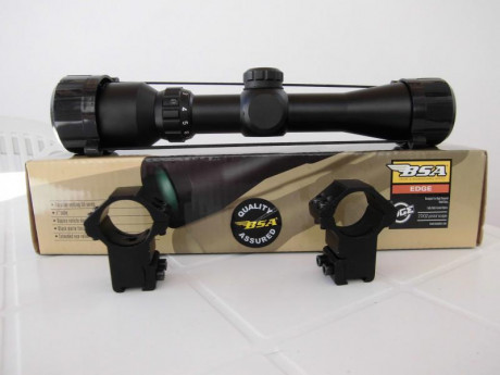 Hola, vendo visor para pistola BSA edge 2-7x32 con monturas de 11mm altas. Solo ha estado montado en una 00