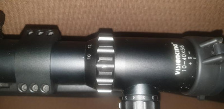 Vendo visor visoonking 10-40×56 reticula iluminada  tubo de 34mm incluyo las anillas que se  venden aparte,usado 00