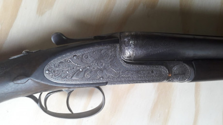 Escopeta del 12 marca colibrí expulsora. Fabricada por encargo 1200 euros. 02