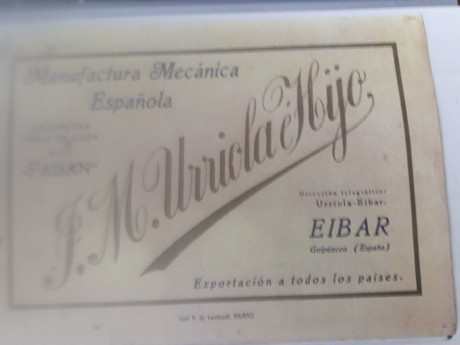 Escopeta del 16 expulsora marca  el faisán, de JM Urriola e hijo.modelo Principe de Asturias ( grabado 01
