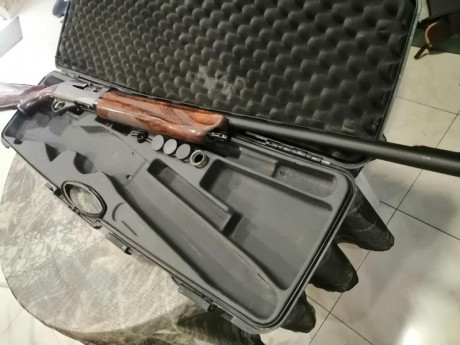 Se cambia por rifle de mi interés y similar estado y valor de nuevo que la escopeta.Se entrega con maletín 31