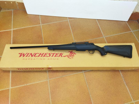 Vendo rifle de cerrojo Winchester xpr 338 win mag con rosca de fabrica m15x1.
Cañon de 61cm y cargador 01