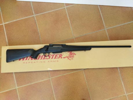 Vendo rifle de cerrojo Winchester xpr 338 win mag con rosca de fabrica m15x1.
Cañon de 61cm y cargador 00
