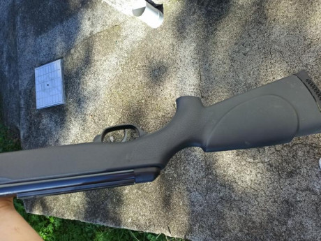 Hola, vendo gamo cfx en calibre 5.5, le falta el alza y el punto de mira. Esta en buen estado con algunas 00