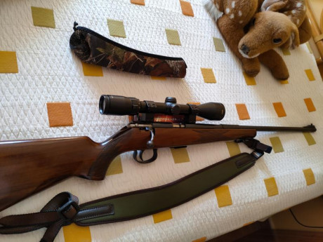 Vendemos está carabina del 22lr ,mi hijo ya no se acuerda que está en el armero,mucho tiempo lleva en 00