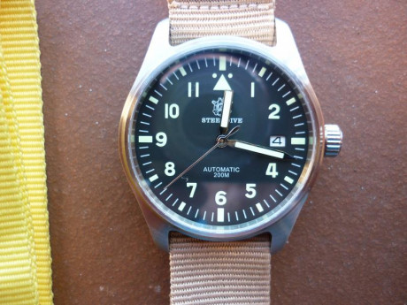 Vendo este reloj Steeldive Pilot, caja de 39mm, monta una maquinaria automática japonesa Seiko NH35,WaterResist 11