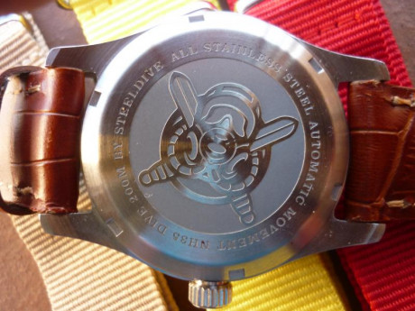 Vendo este reloj Steeldive Pilot, caja de 39mm, monta una maquinaria automática japonesa Seiko NH35,WaterResist 10