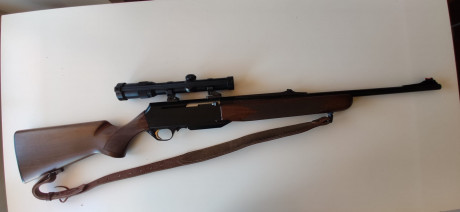 Rifle semiautomático calibre 30-06, en perfectas condiciones, muy cuidado. Poco uso. Siempre en armero.
Lleva 01