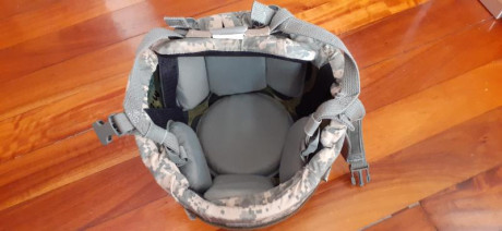 Vendo casco balístico de combate ACH (Advanced Combat Helmet), fabricado de kevlar y twaron por la compañía 12