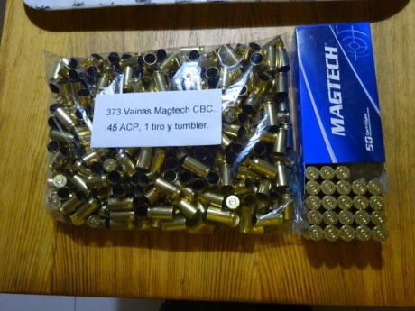 Muy buenas,

Vendido el lote de vainas del .45 ACP con 1 tiro y Tumbler compuesto por 697 piezas repartidas 01