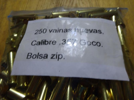 Vendo vainas nuevas del .357 marca Geco, van en bolsa zip.

250 vainas puestas en localidad peninsular 01